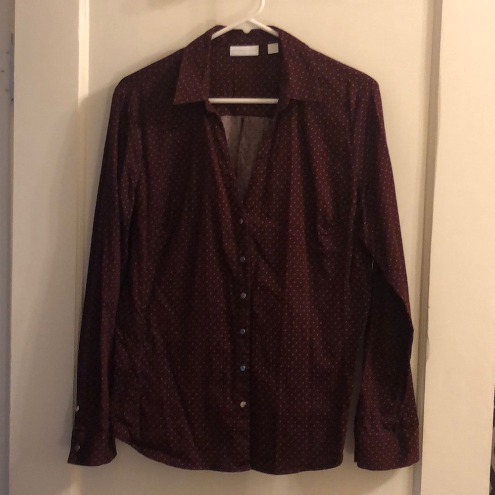 Long sleeved snap button up